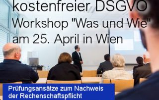 DSGVO Workshop am 25. April 2018 - DSGVO Audits