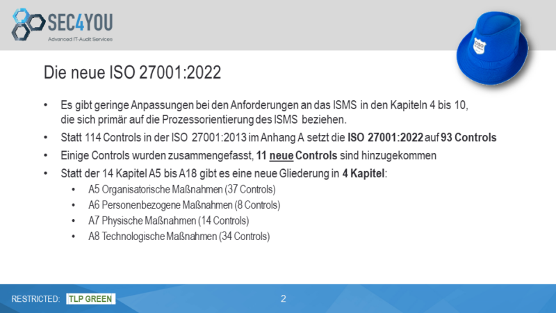 Änderungen der ISO 27001:2022