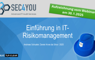 Nachlese Webinar Einführung in IT-Risikomanagement